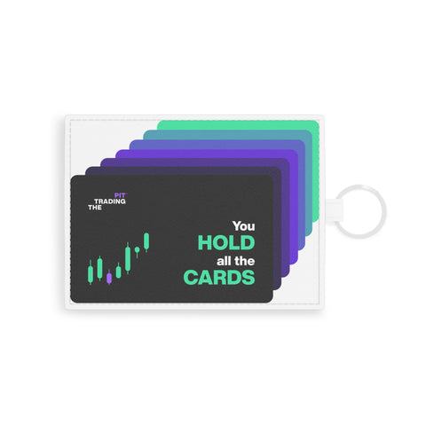 Faux Leather Card Holder - "You Hold All the Cards"